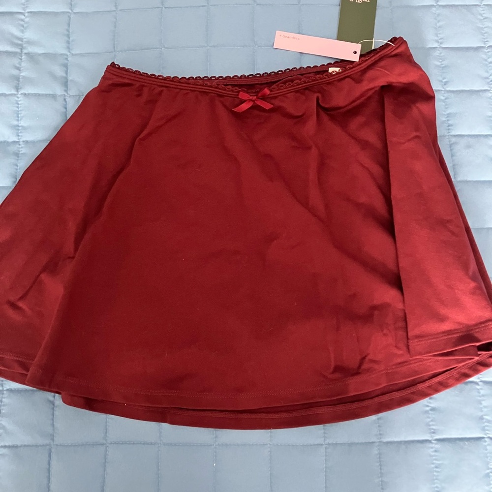 Elegant Burgundy Women's Skirt